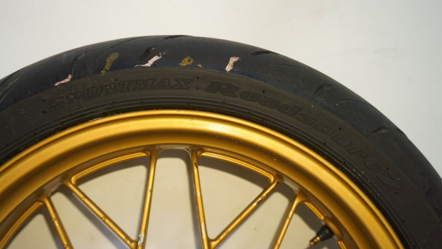 2022 22-23 Kawasaki Z650RS Z650 Rear Back Wheel Rim Straight GOLD 254928 OEM