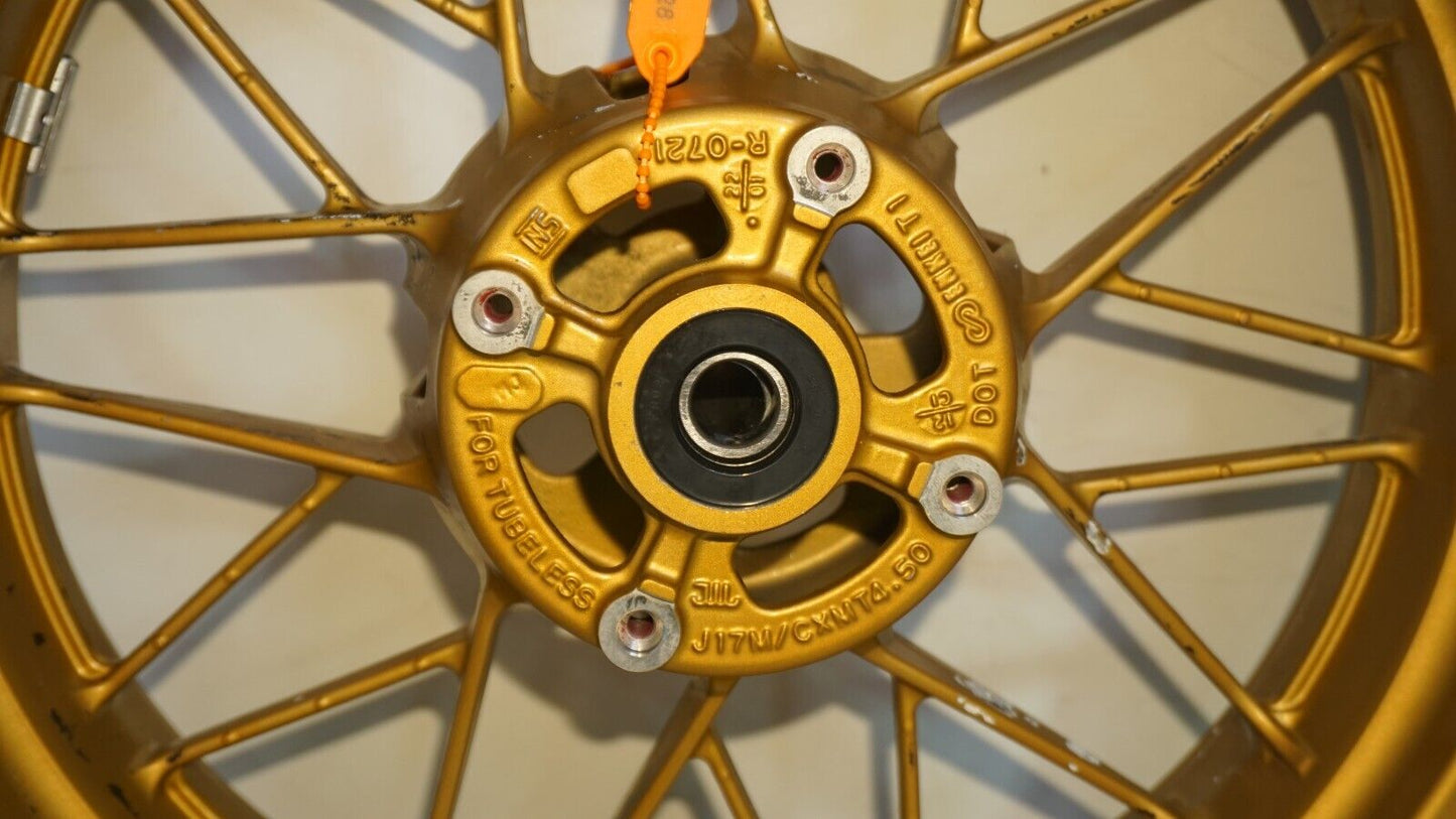 2022 22-23 Kawasaki Z650RS Z650 Rear Back Wheel Rim Straight GOLD 254928 OEM
