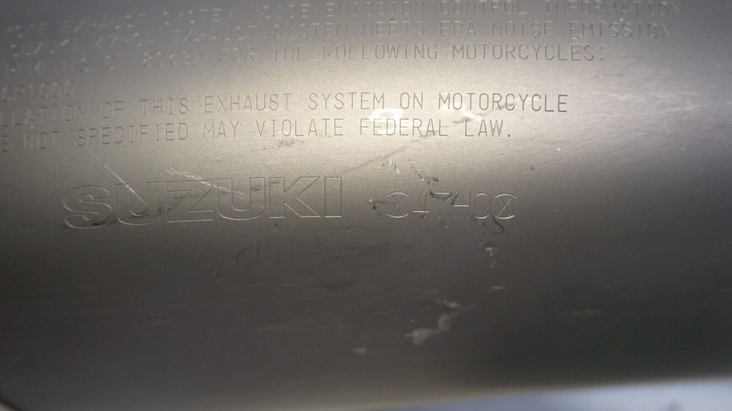 2009 2010 2011 GSXR 1000 RIGHT Side Muffler Canister Exhaust Tailpipe 147866 OEM