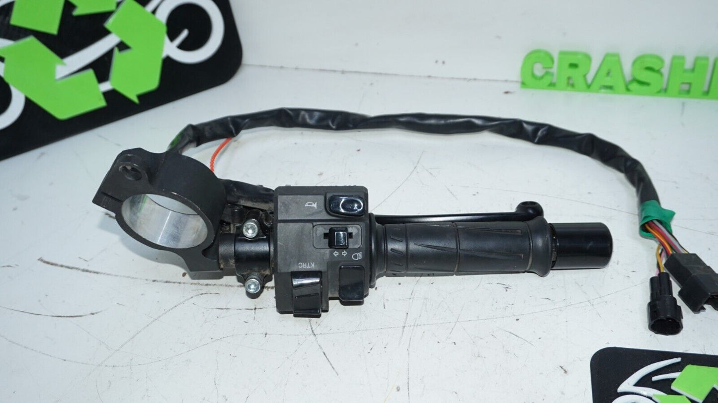 13-18 KAWASAKI NINJA ZX6R LEFT CLIP ON HANDLEBAR Perch Ktrc Switch 148613 OEM