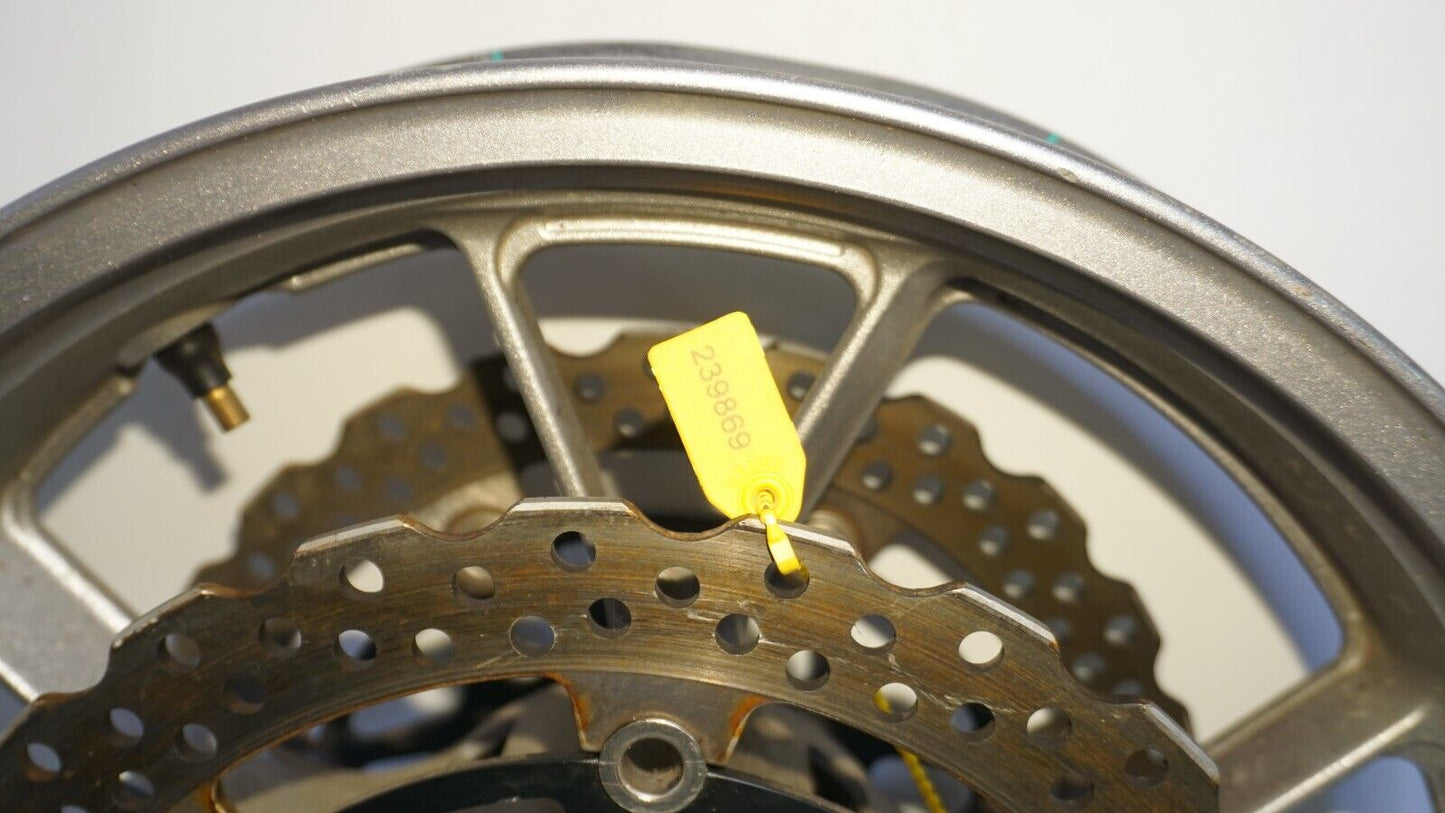 ZX14 Kawasaki Front Wheel 2006 - 2011 + Brake Rotors LIP BEND 239869 OEM