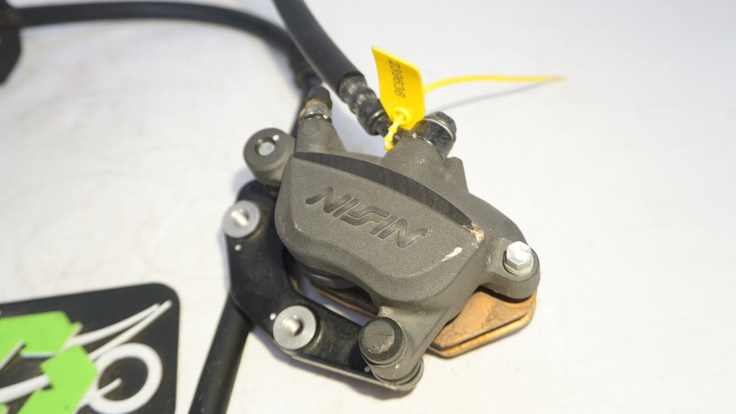 2022 17 18 19 20 21 22 KAWASAKI NINJA 650 FRONT BRAKE CALIPERS LINES 239636 OEM
