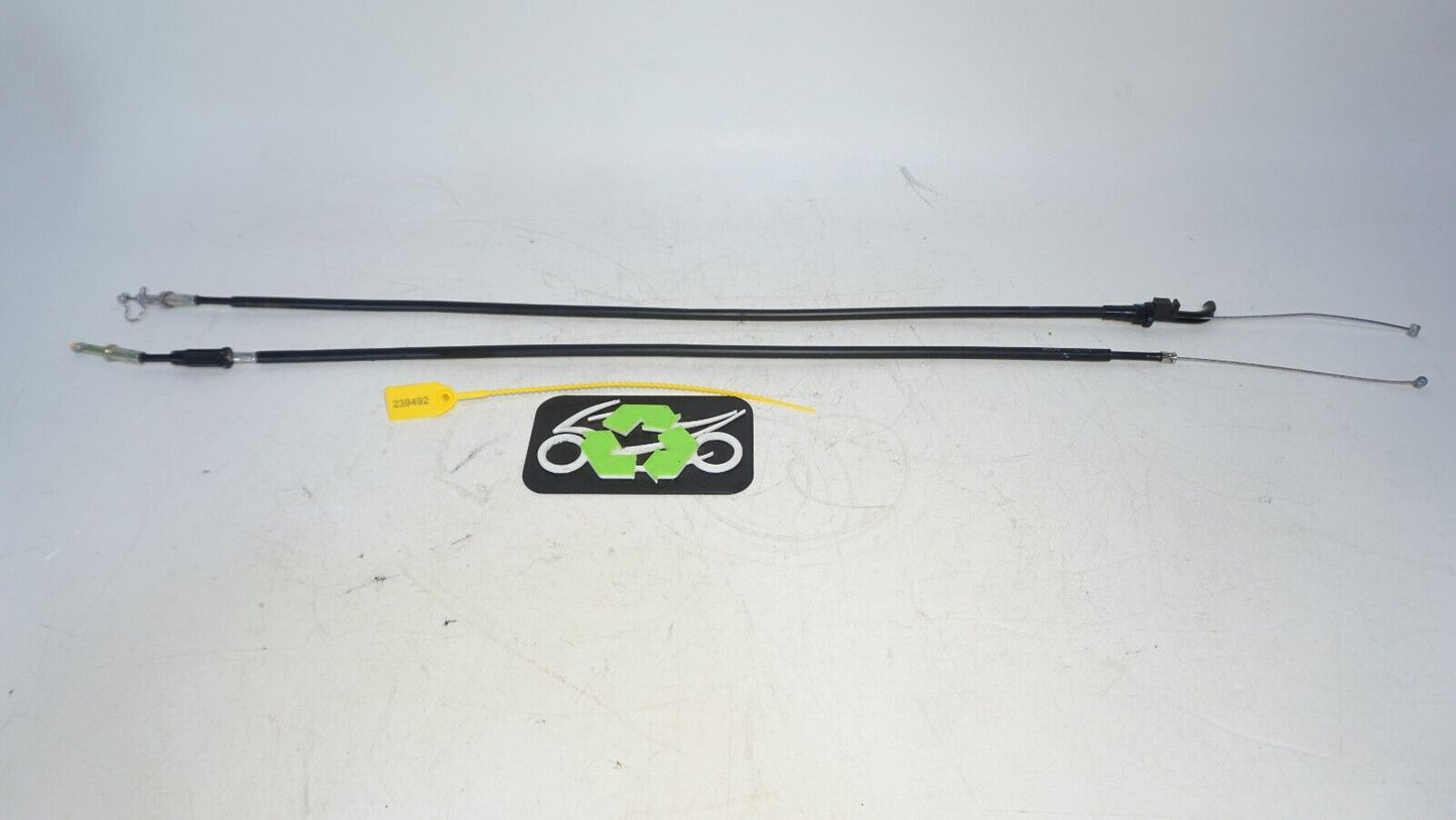 18-23 Kawasaki Ninja 400 Clutch Cable + Throttle Cable Line 239492 NICE OEM