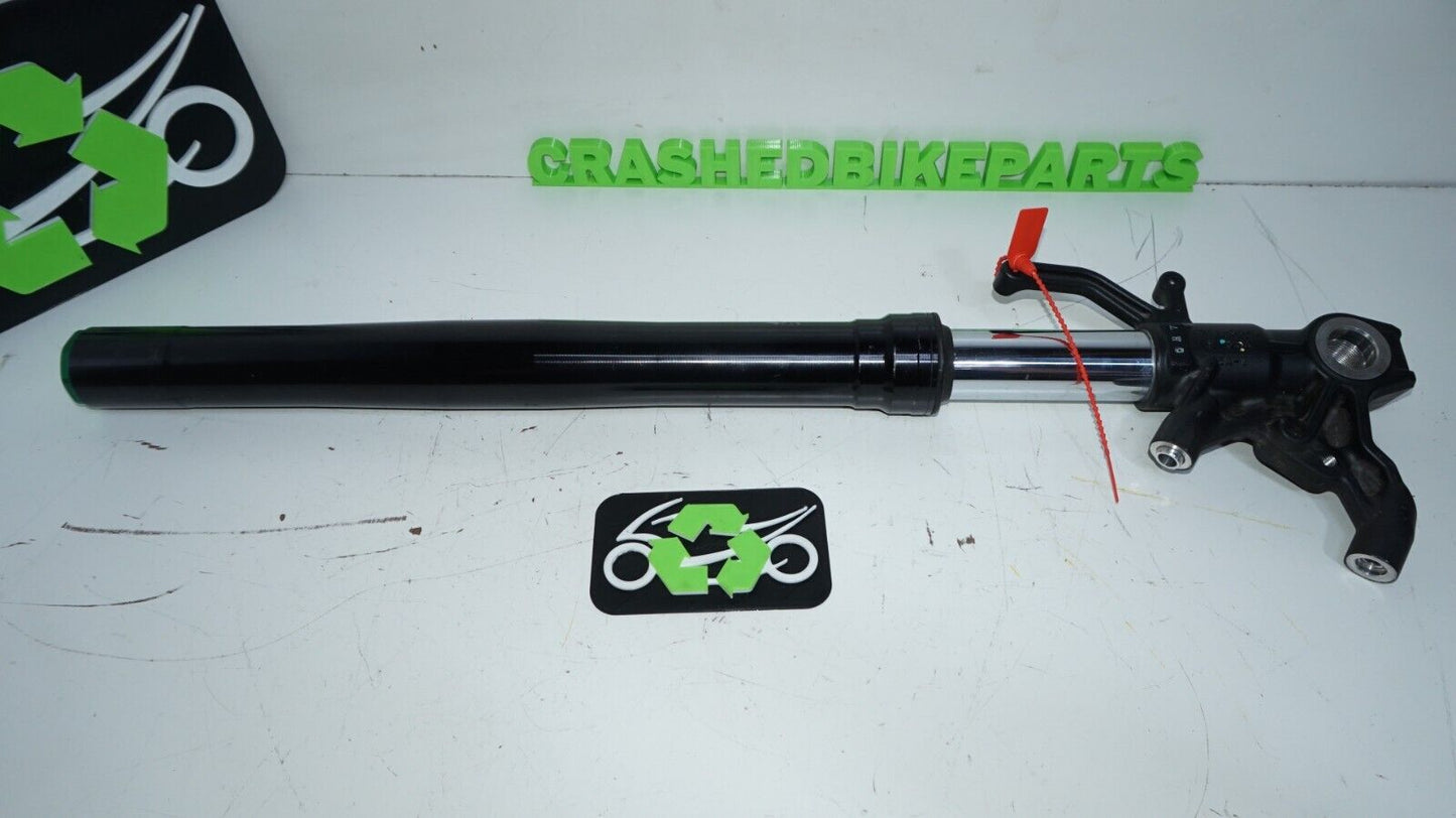 13-16 KAWASAKI ZX6R ZX 6 ZX6 636 LEFT SIDE FORK FRONT TUBES 148395 Damaged