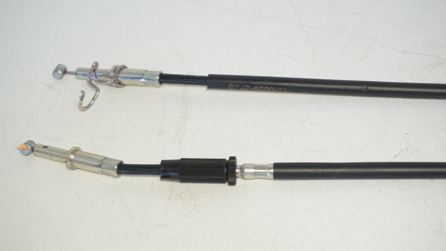 18-23 Kawasaki Ninja 400 Clutch Cable + Throttle Cable Line 239492 NICE OEM