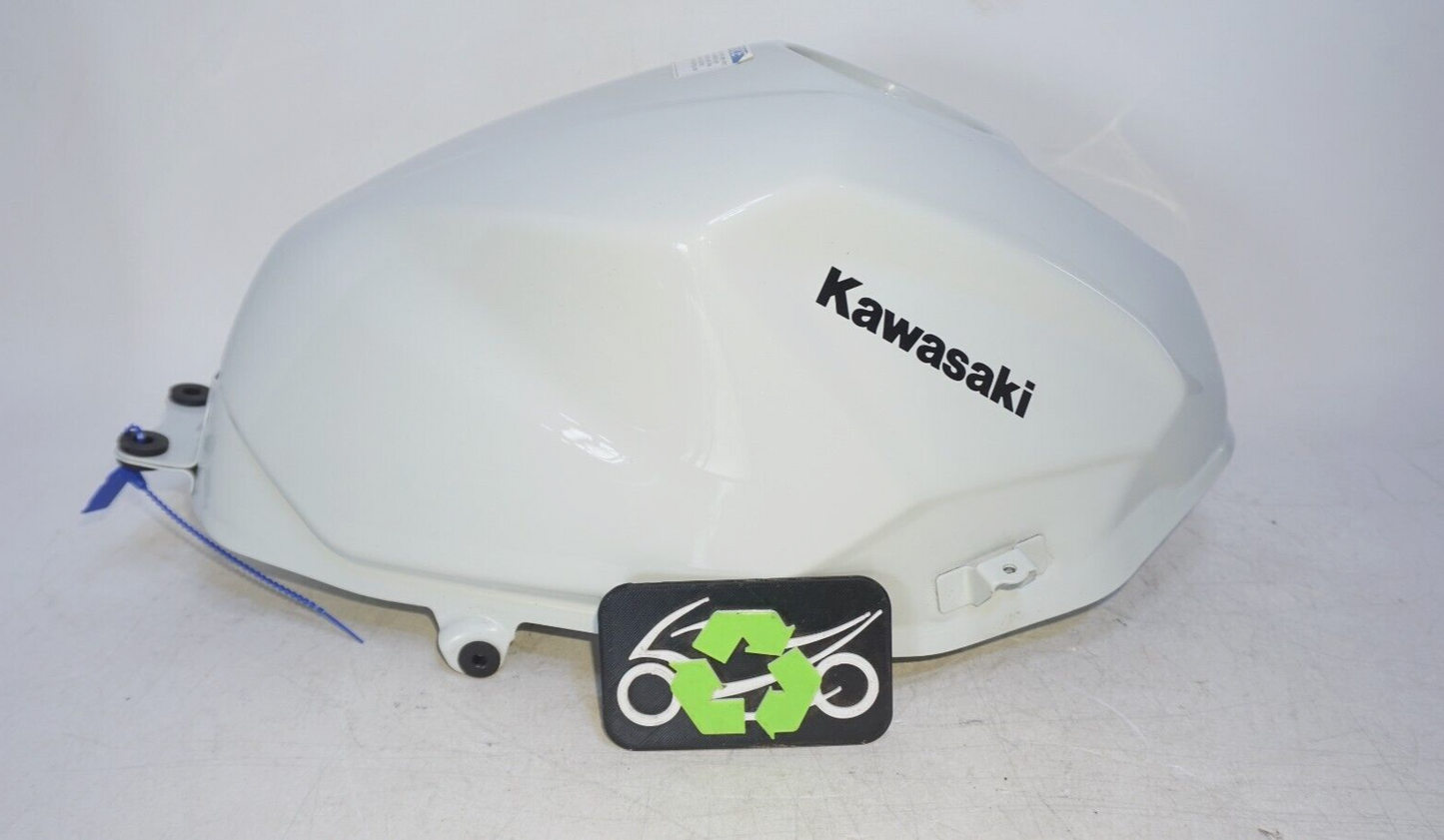 2023 Kawasaki Z400 ER400 18-23 Fuel Tank Gas White *Small Dent* 160925 OEM