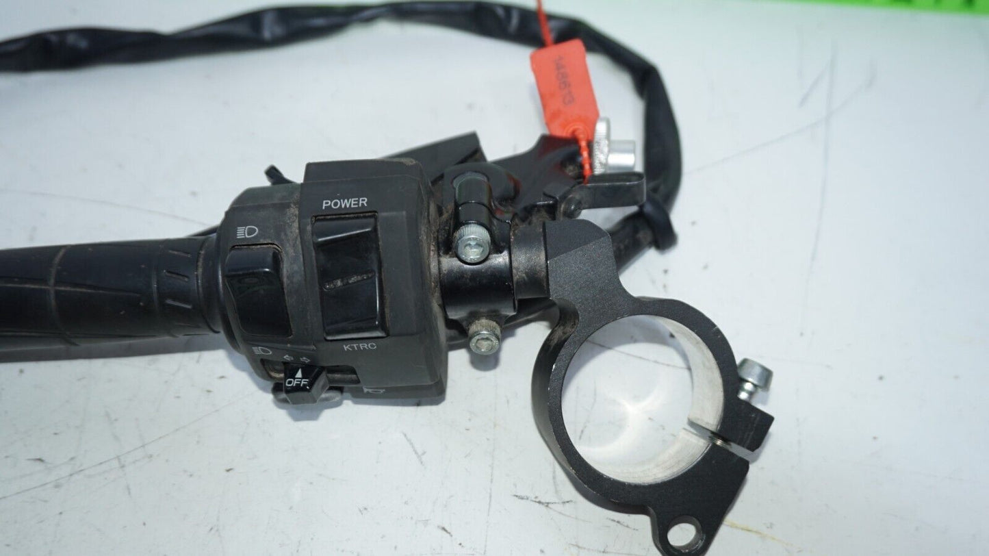 13-18 KAWASAKI NINJA ZX6R LEFT CLIP ON HANDLEBAR Perch Ktrc Switch 148613 OEM