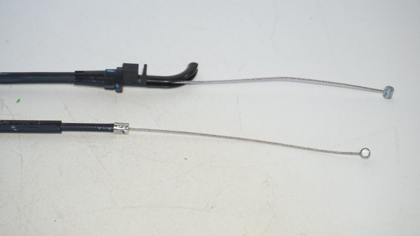 18-23 Kawasaki Ninja 400 Clutch Cable + Throttle Cable Line 239492 NICE OEM