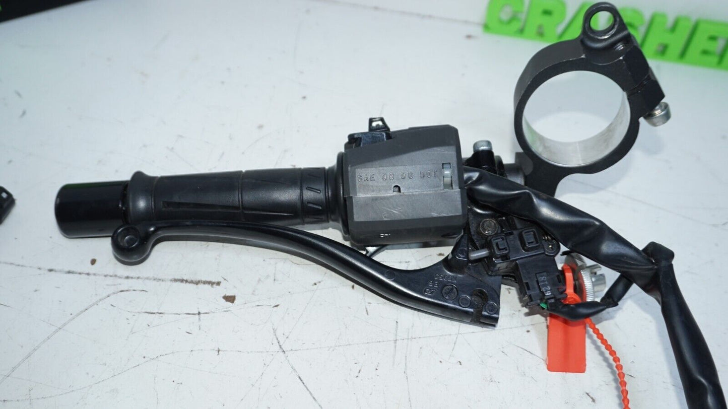 13-18 KAWASAKI NINJA ZX6R LEFT CLIP ON HANDLEBAR Perch Ktrc Switch 148613 OEM