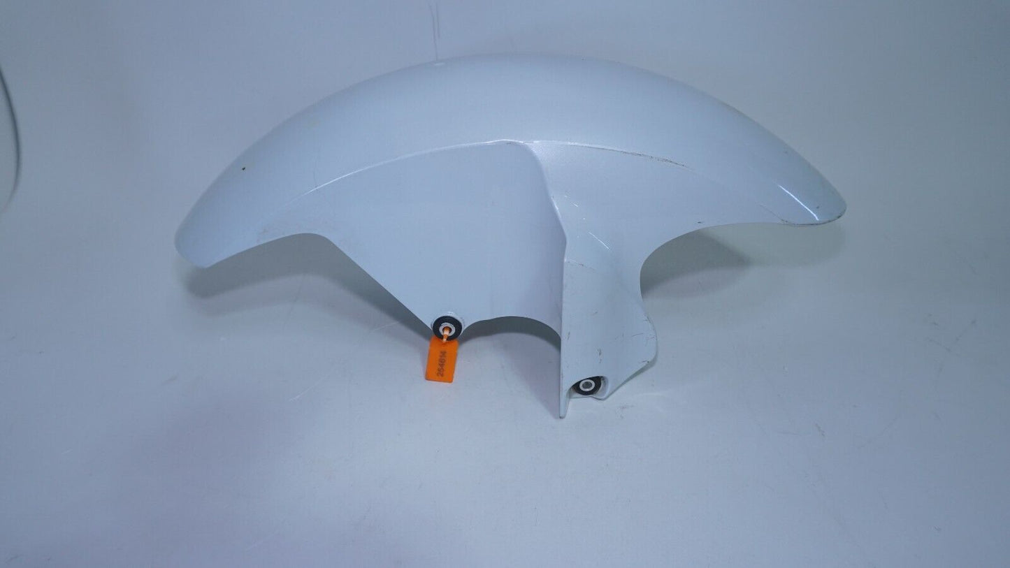 2009 08-16 YAMAHA YZF R6 FRONT WHEEL FENDER FAIRING WHITE 254614 ORIGINAL OEM