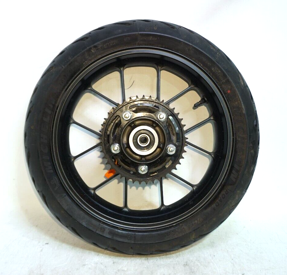 19 20 21 22 23 HONDA CBR500R REAR WHEEL RIM *STRAIGHT* 1,345 miles 254989 OEM