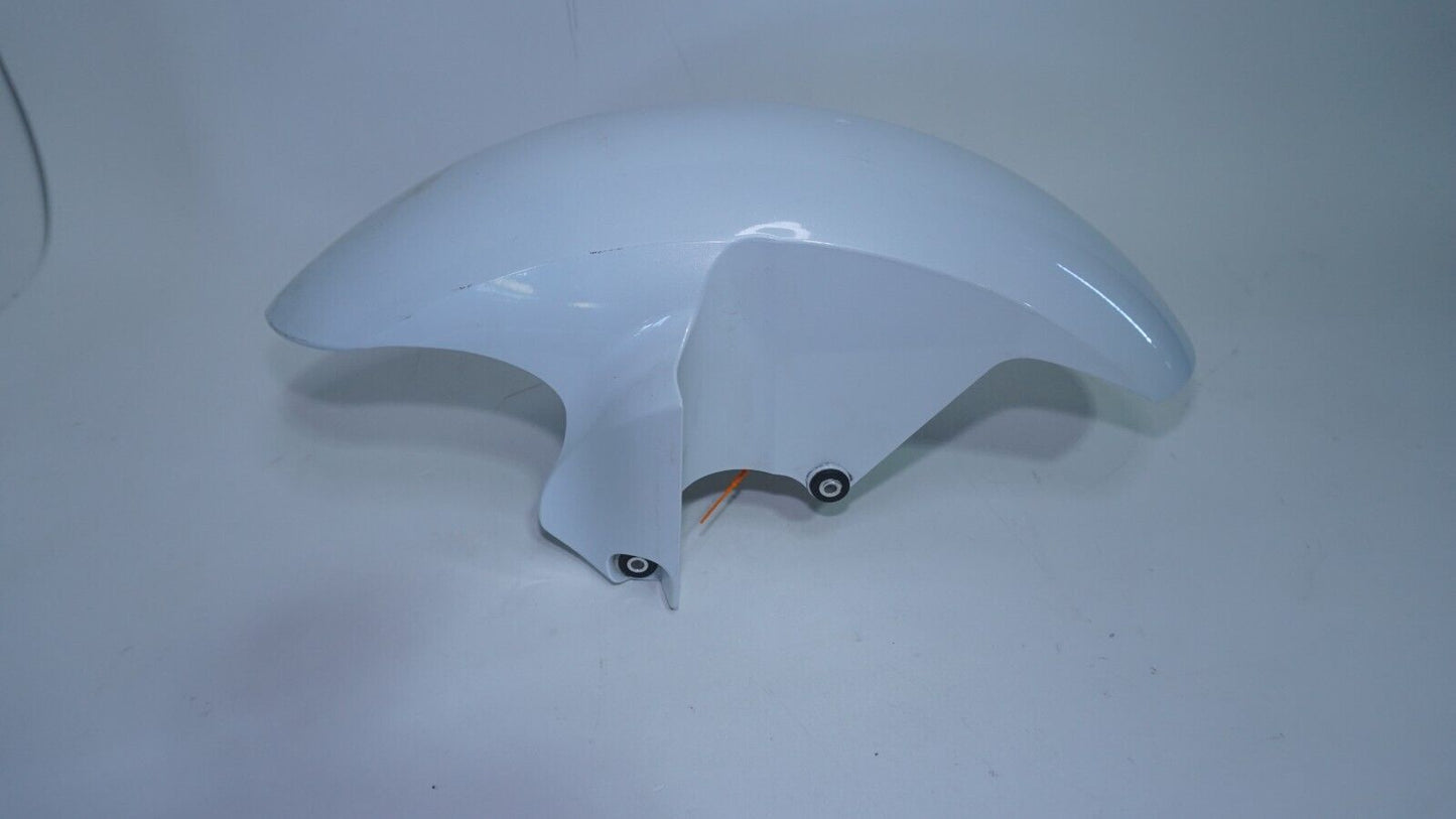 2009 08-16 YAMAHA YZF R6 FRONT WHEEL FENDER FAIRING WHITE 254614 ORIGINAL OEM