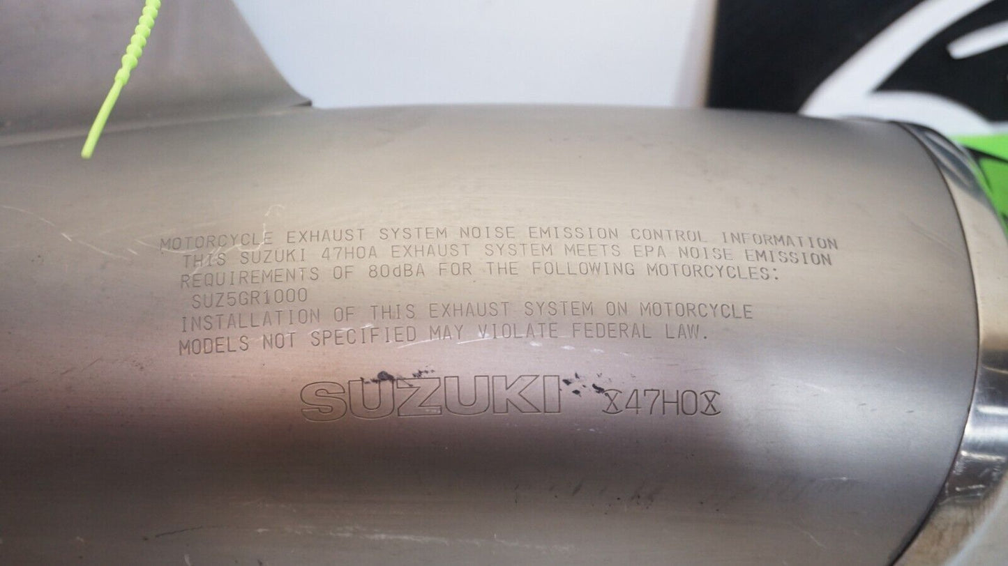 2009 2010 2011 GSXR 1000 Left Side Muffler Canister Exhaust Tailpipe 147867 OEM