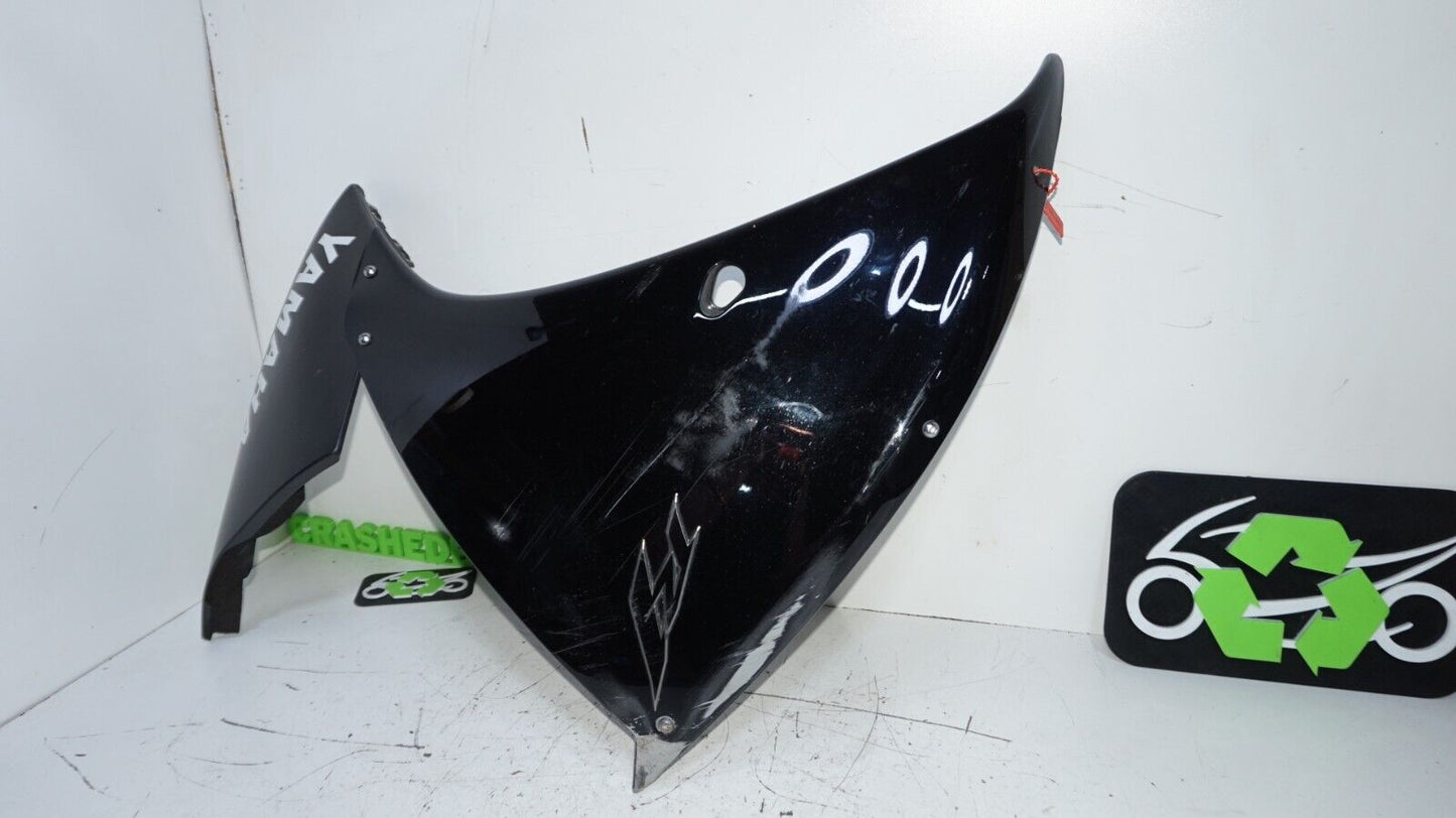 2009 -14 YAMAHA YZF R1 BLACK LEFT LOWER UPPER SIDE FAIRING PLASTIC 148750 OEM