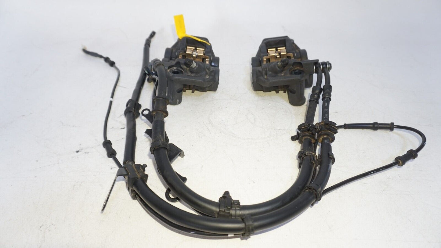 2022 23 YAMAHA YZF R7 RIGHT LEFT FRONT BRAKE CALIPER SET LINES SENSOR 239616 OEM