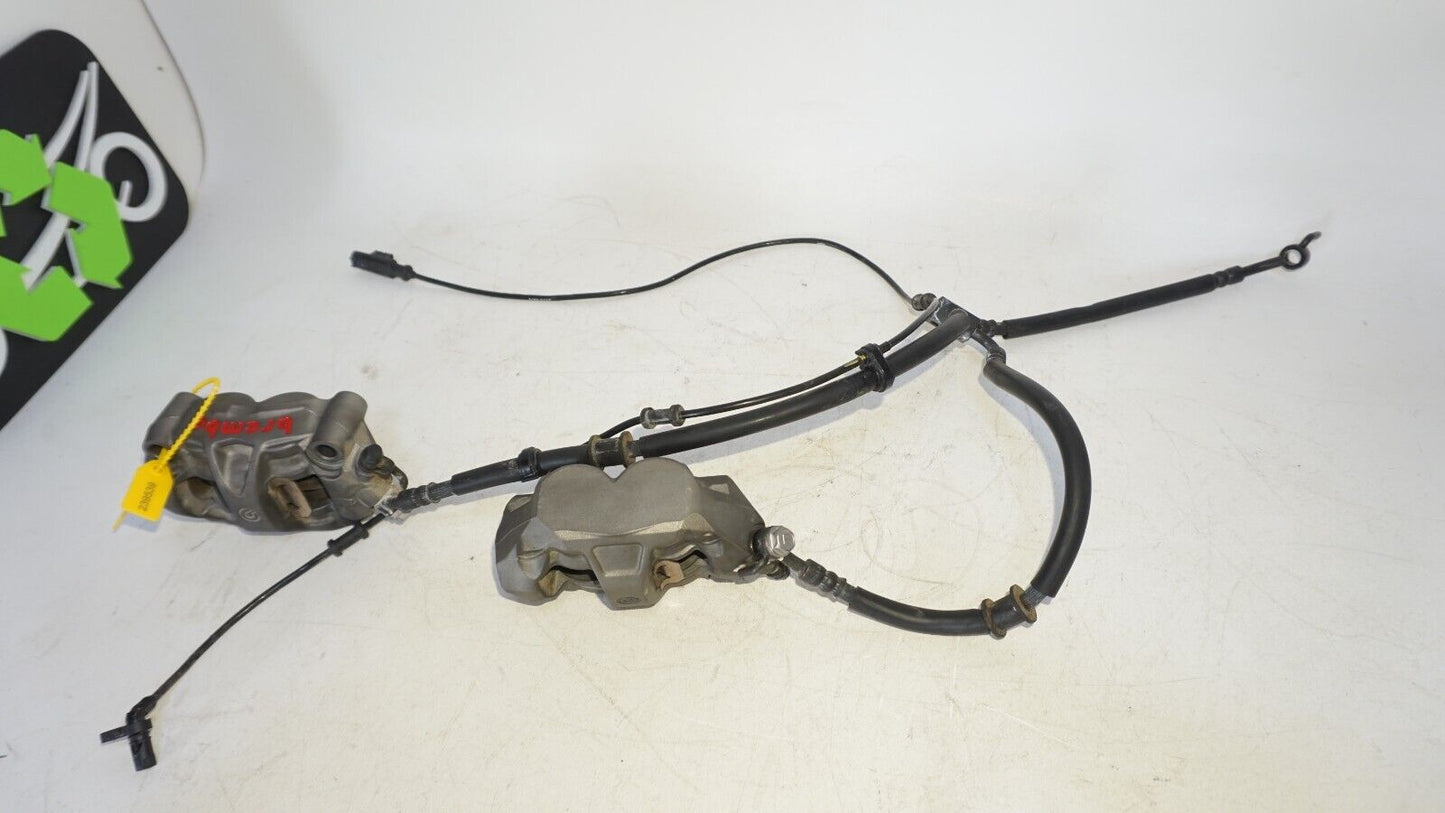 2023 22 21 Kawasaki Ninja ZX10R Brembo Front Brake Calipers Lines 239539 OEM