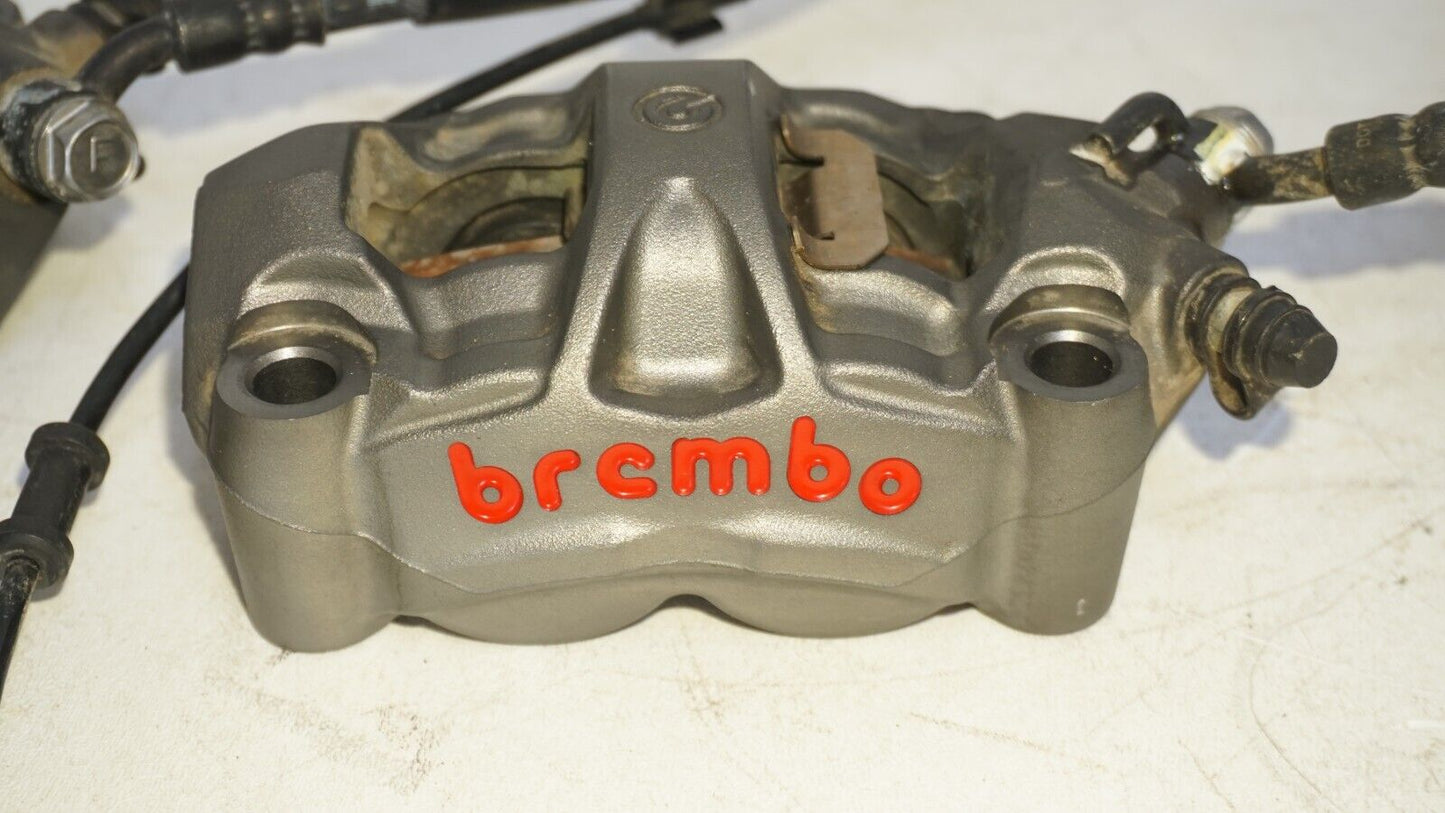 2023 22 21 Kawasaki Ninja ZX10R Brembo Front Brake Calipers Lines 239539 OEM