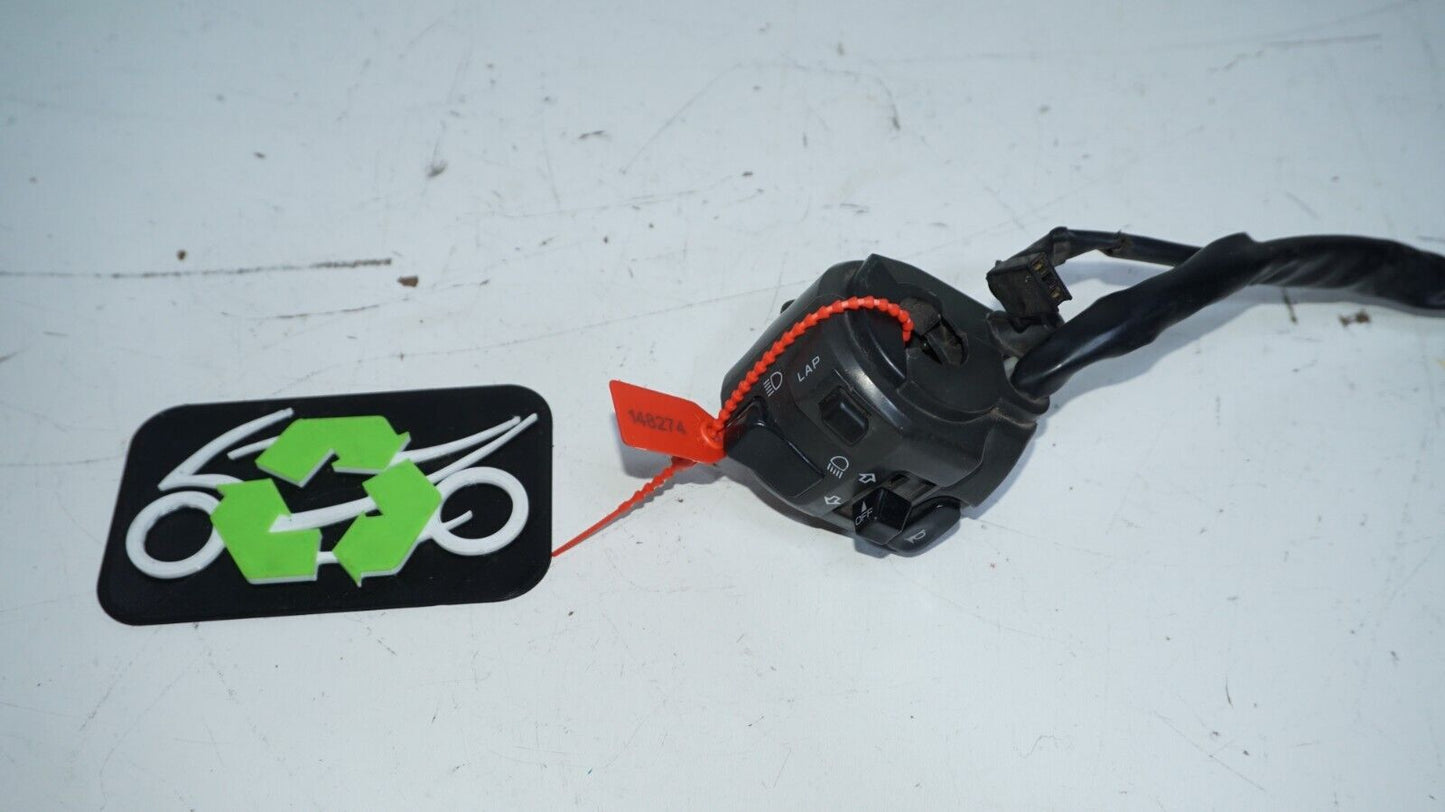 2009 - 12 KAWASAKI NINJA ZX6R LEFT CONTROL SWITCH HANDLEBAR HORN BUTTON 148274