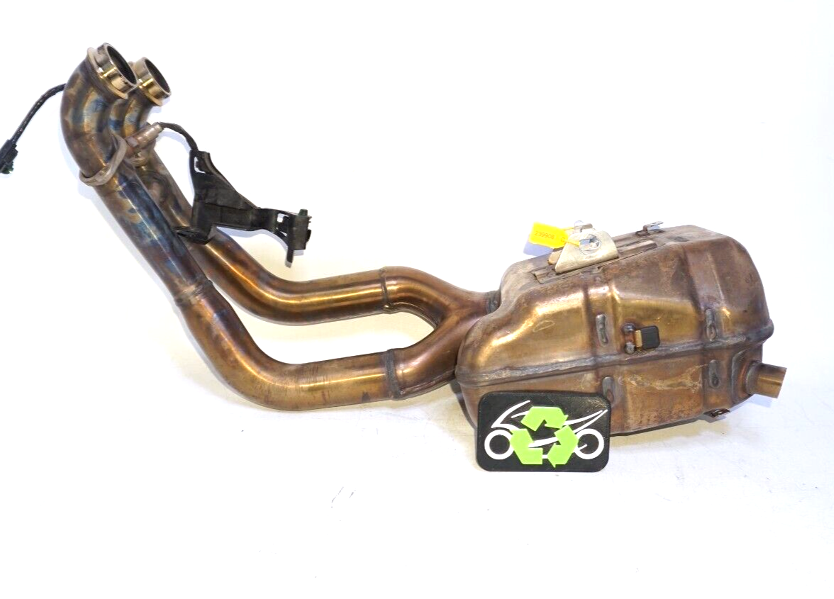 2022 21-23 Aprilia Tuono 660 RS 660 Exhaust Header Manifold o2 Sensor DENTED OEM