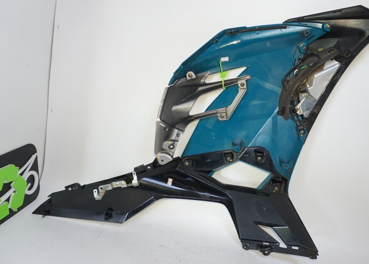 2021 18-23 Kawasaki Ninja 400 Left Blue Lower Mid Upper Side Fairing 147130 OEM