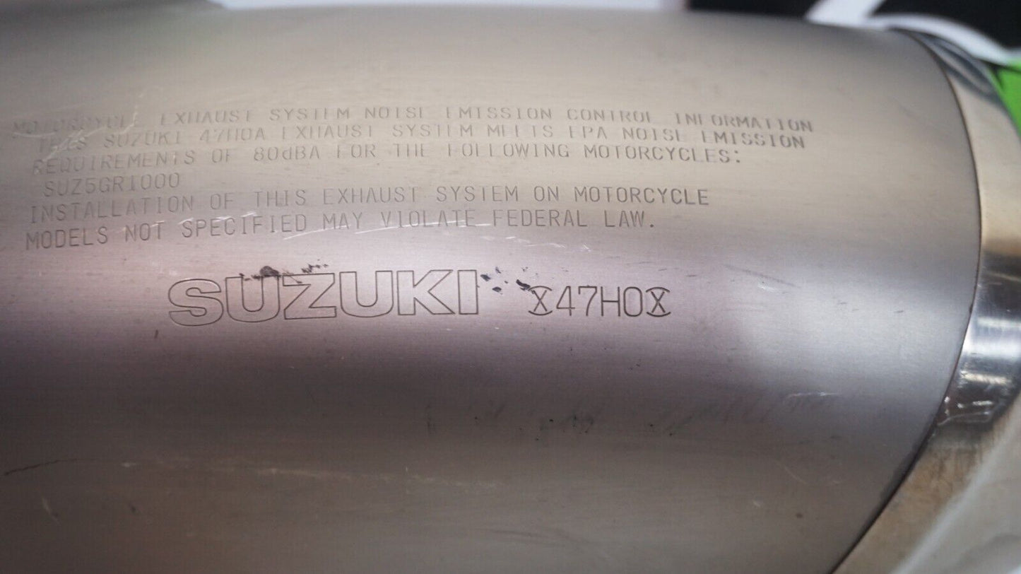 2009 2010 2011 GSXR 1000 Left Side Muffler Canister Exhaust Tailpipe 147867 OEM