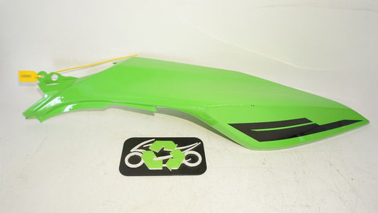 2023 Kawasaki Ninja EX 400 Left Rear Tail Fairing Cover Plastic GREEN 239562 OEM