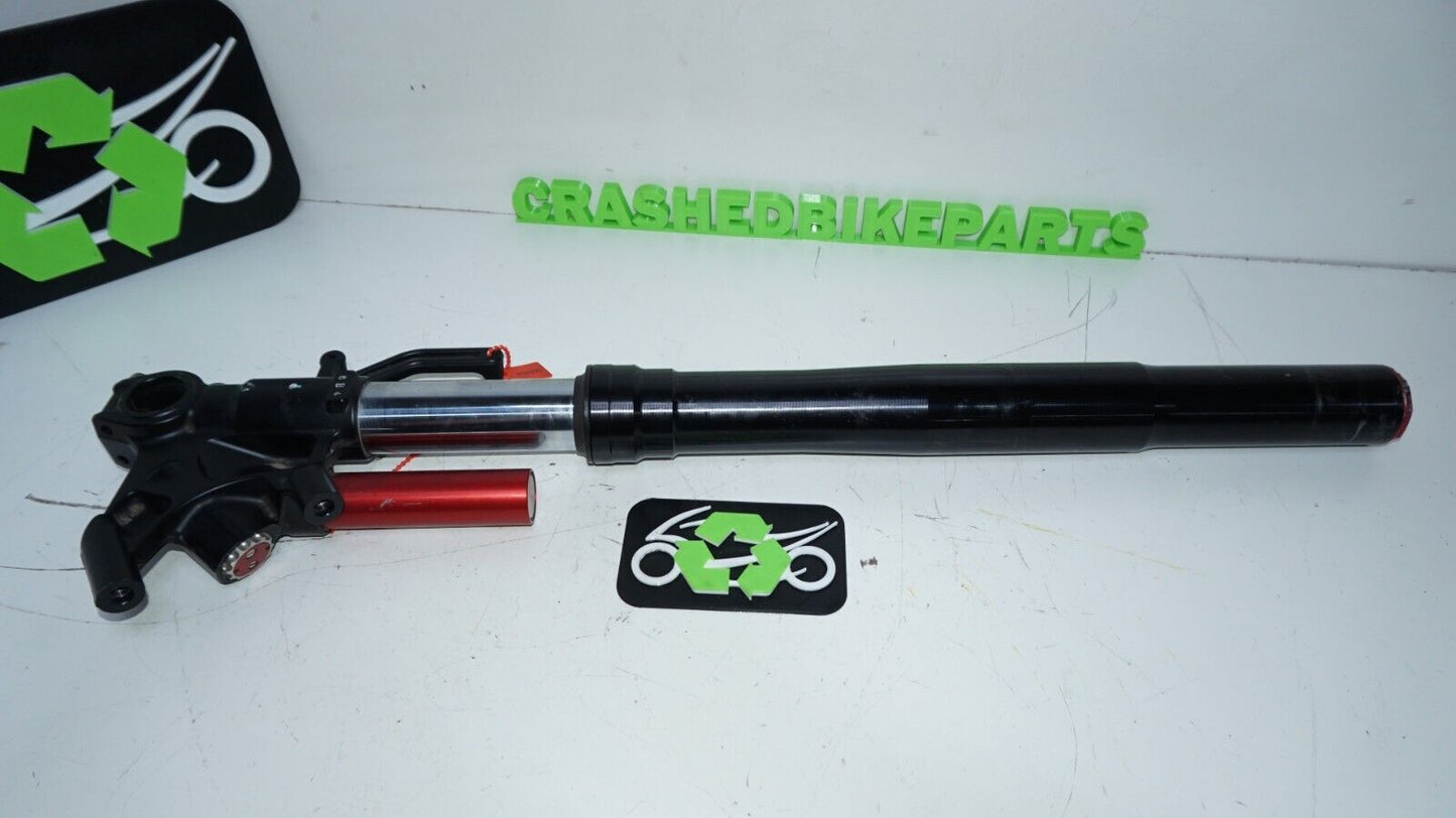 16-19 KAWASAKI ZX10R NINJA RIGHT SIDE FORK SUSPENSION SHOWA 148404 CAP DAMAGAGED