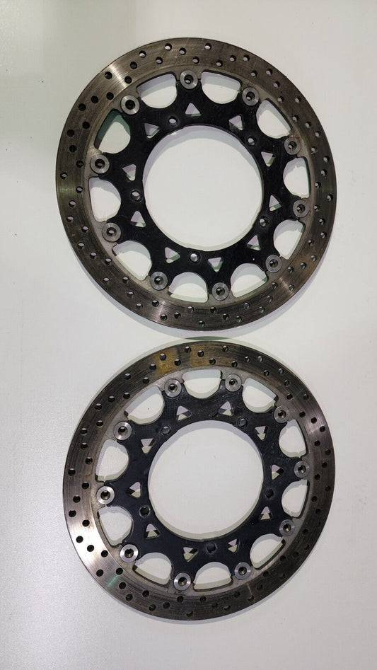 2007 2008 YAMAHA YZF R1 OEM STRAIGHT FRONT LEFT RIGHT BRAKE ROTORS DISCS