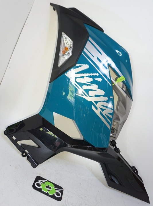 2021 18-23 Kawasaki Ninja 400 Left Blue Lower Mid Upper Side Fairing 147130 OEM