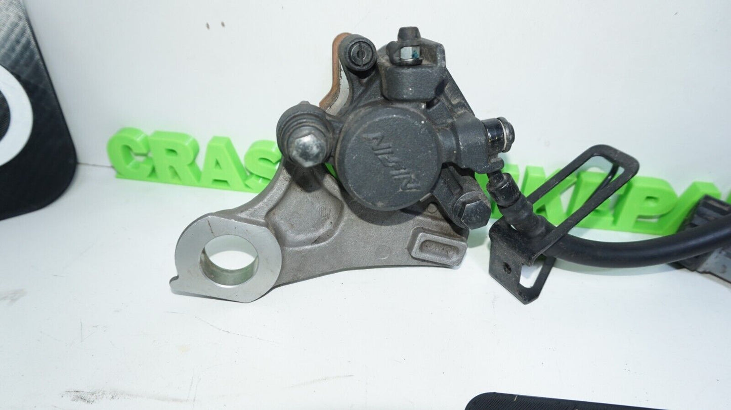 09-14 Yamaha YZF R1 Rear Back Brake Master Cylinder Caliper + LINE 148224 OEM